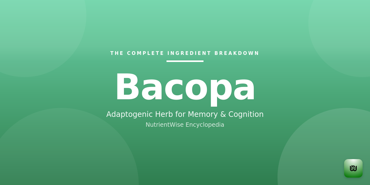The Complete Ingredient Breakdown: Bacopa