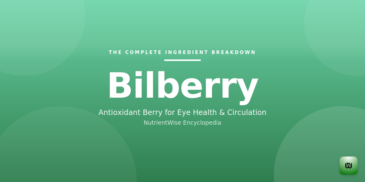 The Complete Ingredient Breakdown: Bilberry