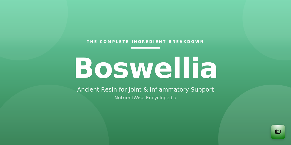 The Complete Ingredient Breakdown: Boswellia