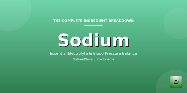 The Complete Ingredient Breakdown: Sodium