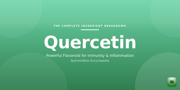 The Complete Ingredient Breakdown: Quercetin