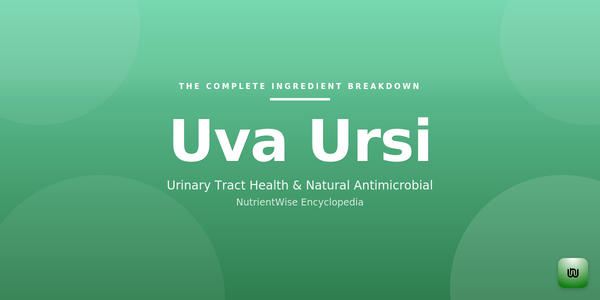 The Complete Ingredient Breakdown: Uva Ursi